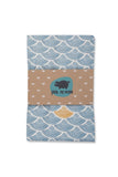 Pink No More Bamboo Swaddle Blanket (Blue Ocean)