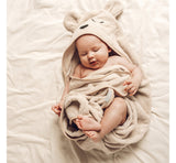 BabySteps Hooded Bamboo Towel (Dusty Pink)
