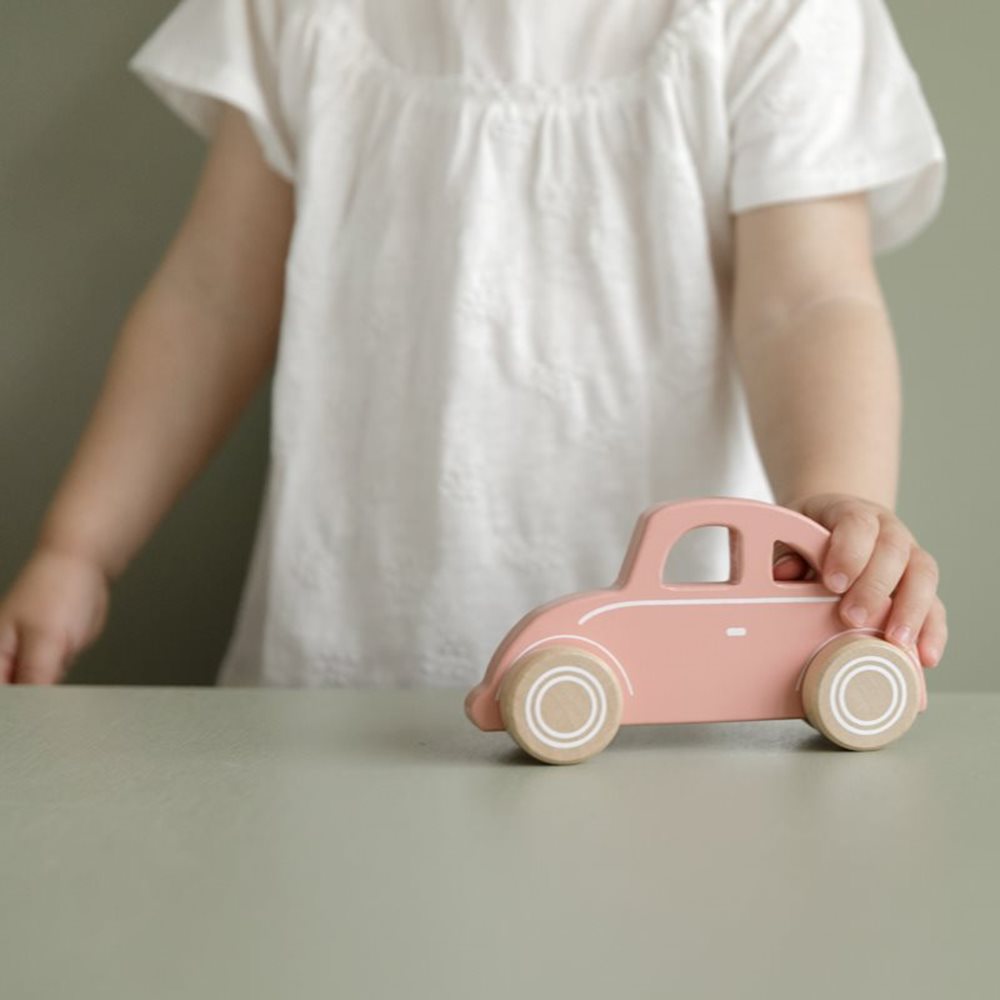 Little Dutch Wooden Toy Car (Pink)