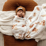 Snuggle Hunny Kids Organic Muslin Swaddle Blanket (Lion)