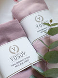 Yosoy Organic Cotton Muslin Squares/Swaddles (Powder Pink & Dark Pink)