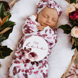 Reversible Baby Milestone Cards Fleur & Jewel - MyLullaby