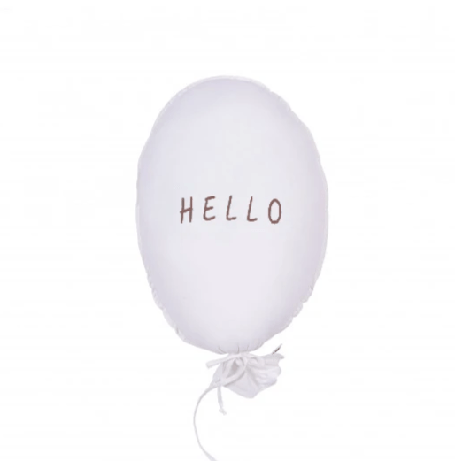 Balloon Pillow Hello Ecru - MyLullaby