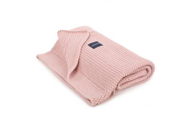 Organic Knitted Honeycomb Blanket Vintage Pink - MyLullaby
